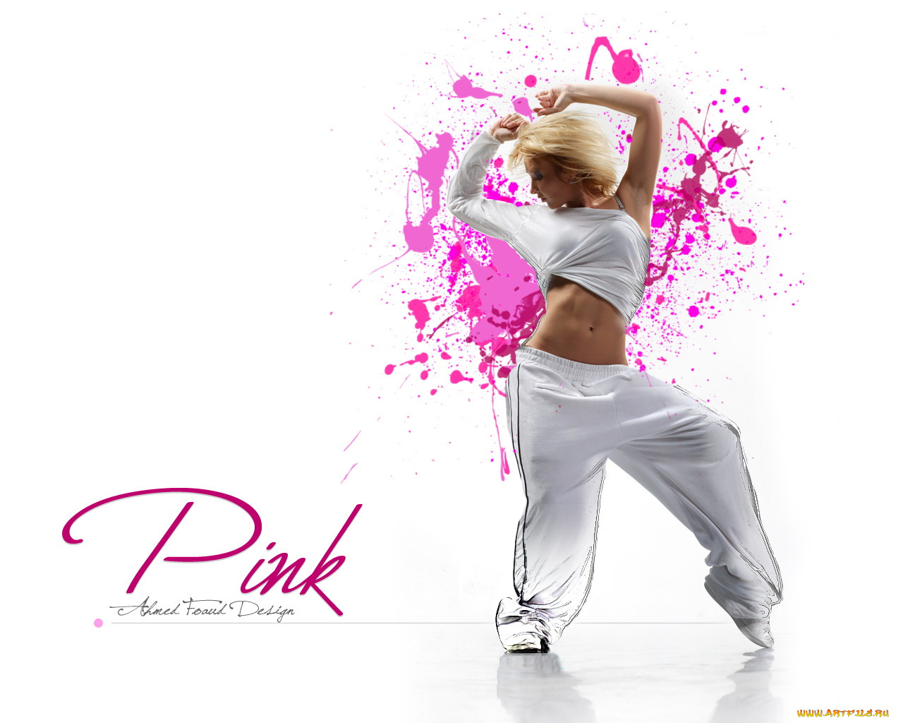 , pink